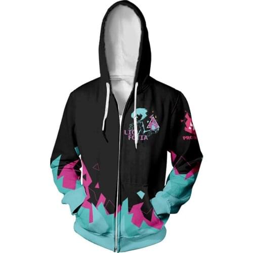 2021 PROMARE Men/Women Zipper Hoodies 3D Print Fashion Sweatshirt Long Sleeve Zipper Hooded Pullover Coat