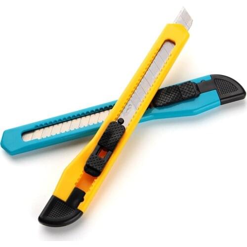 3pcs / 5pcs Deli high quality steel alloy knife durable carving knife box cutter wallpaper knife learning supplies Stationery