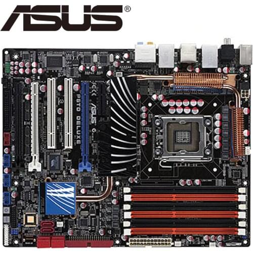 Asus P6TD Deluxe Desktop Motherboard X58 Socket LGA 1366 Core i7 Extreme DDR3 24G ATX UEFI BIOS Original Used Mainboard