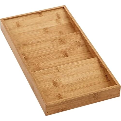 BMBY-Spice Rack Organizer 3-Tier Bamboo Seasoning Drawer Tray 12 Jars Holder for Kitchen