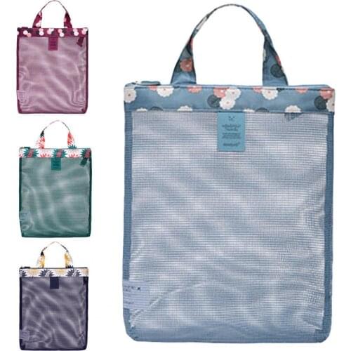Kids Baby Toys Beach Bag Mom Baby Handbag Dry Wet Separation Swimming Mesh Beach Bag Travel Makeup Bags Sports Fitness Bag