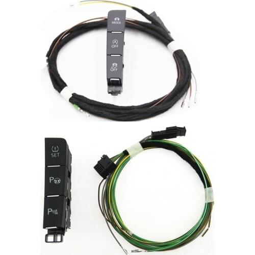 Parking Assist Switch Mode Driving Pattern Tire Pressure Monitoring Auto Star t& Stop Switch Cables Plug For Golf 7 MK7