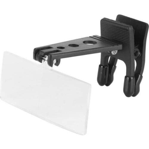 Loupe 1.5x 2.5x 3.5x Magnification Plastic Case Clip-on Glasses Type Magnifier Magnifying Glass