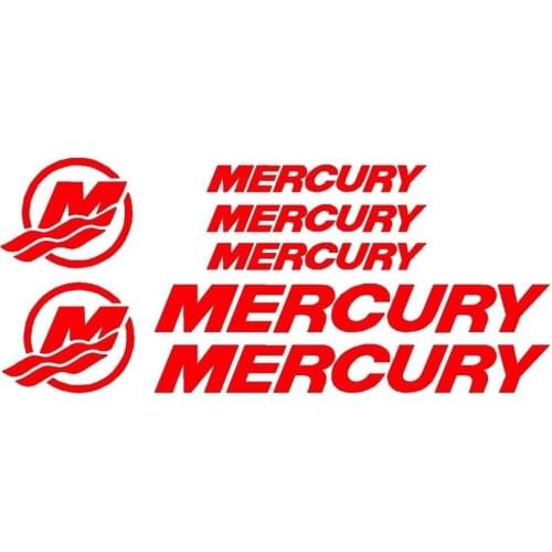 For 1Set Mercury Decal Sticker Kit 7 Outboard OptiMax Pro XS Reproduction Bass Boat Car Styling