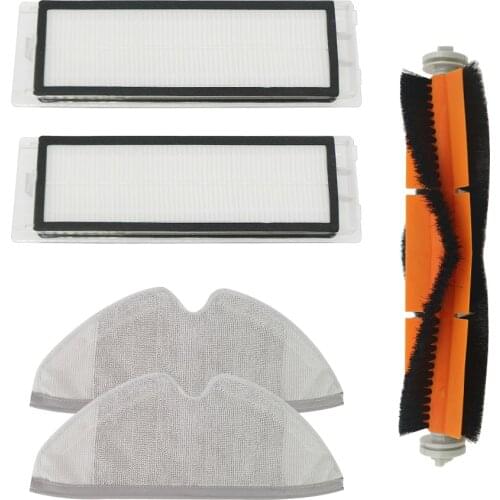 Suitable for Xiaomi Roborock Robot S50 S51 Vacuum Cleaner Spare Parts Kits Mop Cloths Wet Mopping filter Side Brush Roll Brush