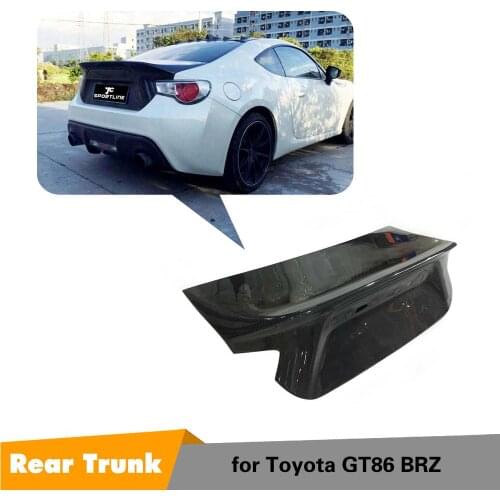 Carbon fiber Car Rear Tail Trunk Cover Trim for Toyota GT86 FT86 Subaru BRZ 2013-2020 Car Rear Trunk Boot Lid Cover