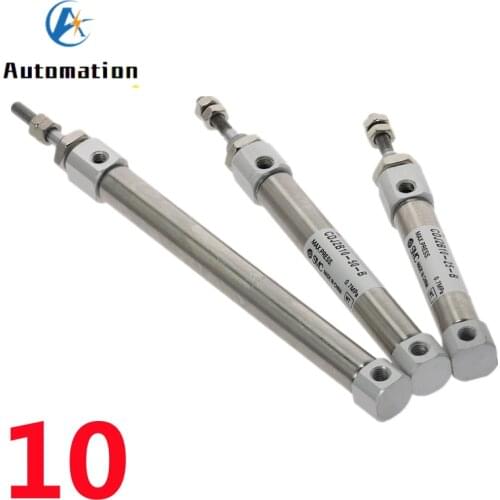 1pc CDJ2B Type Mini Pneumatic Cylinder Double Acting Single Rod 10mm Bore 10~150mm Stroke Air Cylinder CDJ2B10