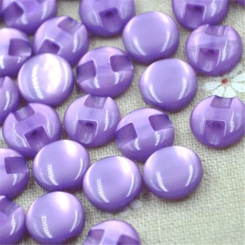 50/100 pcs 12 mm Purple Cats Eye button craft/sewing/baby lot mix PT82