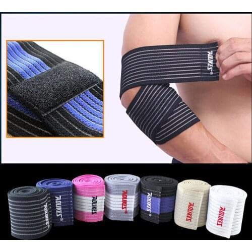 1Pcs Adjustable Elbow Sports Fitness Weightlifting Wristband Bracer Body Building Sports Safety For Ciclismo Gym Tennis