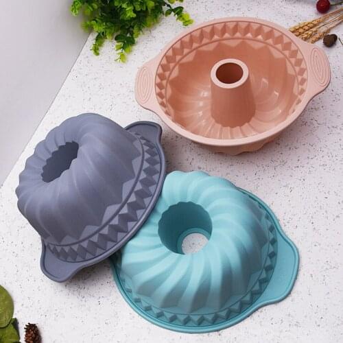 Christmas Food Grade Silicone Mold Round Birthday Cake Mold High Temperature Oven Baking Mold