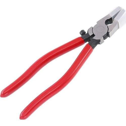 SHGO HOT-Heavy Duty Key Fob Pliers Tool, Metal Glass Running Pliers With Flat Jaws, Studio Running Pliers Attach Rubber Tips P