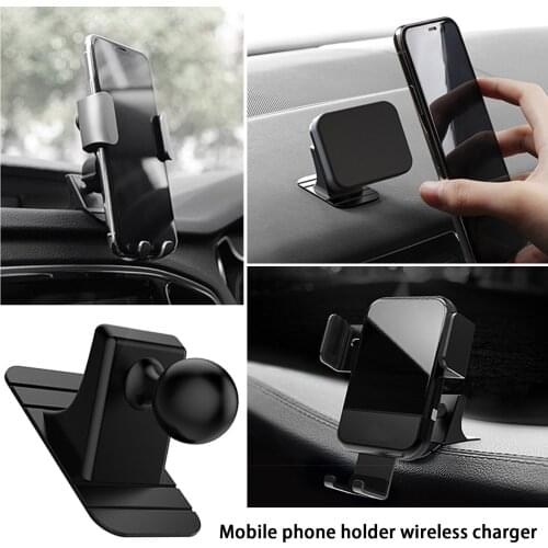 Universal 17mm Ball Head Car Phone Holder Dashboard Suction Bas Mobile Magnet Stand Car Charger Gravity Holders Accessories