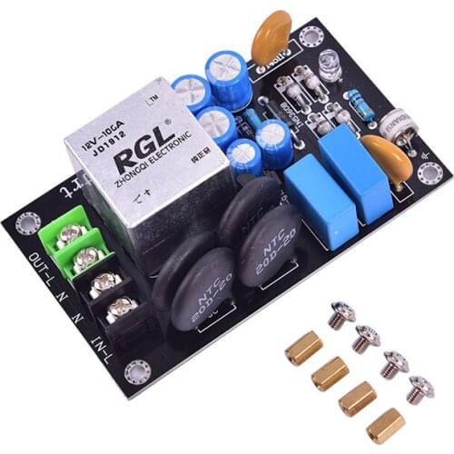 2000W Power Supply Soft Starting Board High Power For 1969 Amplifier Speaker DIY 100A Relay Thunder Protection 220V