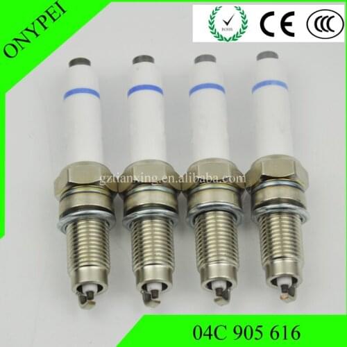 4pc New 04C 905 616 Spark Plug For Seat Mii Skoda Citigo 1.0 Octavia Golf 1.6 04C905616