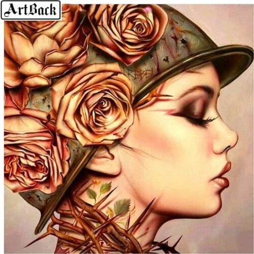 5d diamond embroidery girl icon diamond painting woman flower landscape full square & round diamond mosaic