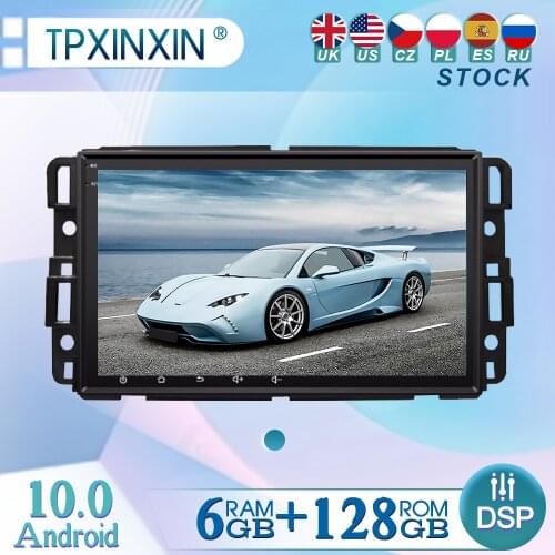 6+128GB For GMC 8" Android 10 Radio Player Car GPS Navigation Head Unit Car Radio with Screen WIFI DSP CARPLAY