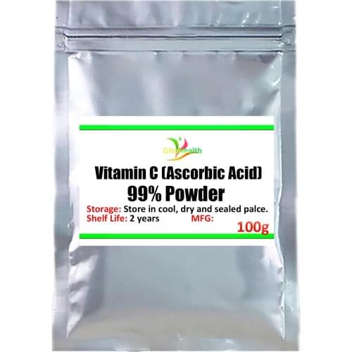 Ascorbic acid food grade 99% vitamin C powder, ascorbic acid glucoside (AA2G), detoxification, antioxidation, skin beauty, free