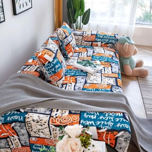 Sofa cover all-inclusive universal cover non-slip chaise longue set of elastic universal sofa cushion cover towel cover net red