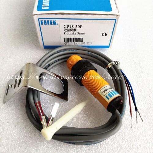 CP18-30P FOTEK PNP NO Cylindrical Capacitive Proximity Switch Sensors 10-30VDC 100% New & Original