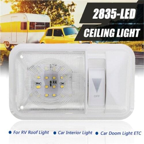 DC 12V 24 LED RV Interior Led Ceiling Light Boat Camper Trailer Single Dome Car Interior Doom Lights
