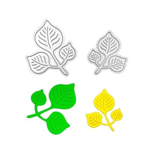 Julyarts 2pcs Leaves Craft Supplies Die Cuts For Card Making For DIY Scrapbooking Paper/Photo Album Embossing Die Cards
