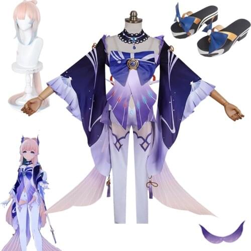 Game Genshin Impact Kokomi Cosplay Costume Sangonomiya Kokomi Cosplay Costume Sexy Women Dress Halloween Party