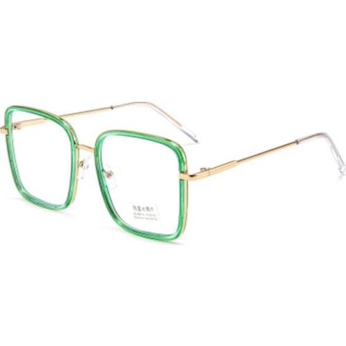 Square Anti-blue Light Glasses Frame Oversized Computer Eyewear Frame for Women&Men Big Frame Square Optical Glasses Eyeglasses