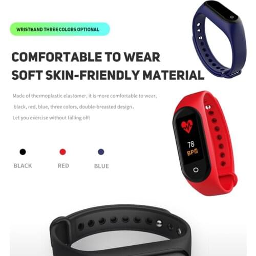 M4 Smart Band Fitness Tracker Sport Bracelet Heart Rate Smart Watch 0.96inch Smartband Monitor Health Wristband Wholesale
