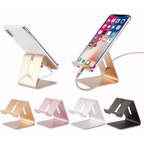 Mobile phone holder metal holder phone holder desk mini portable storage rack table support bracket