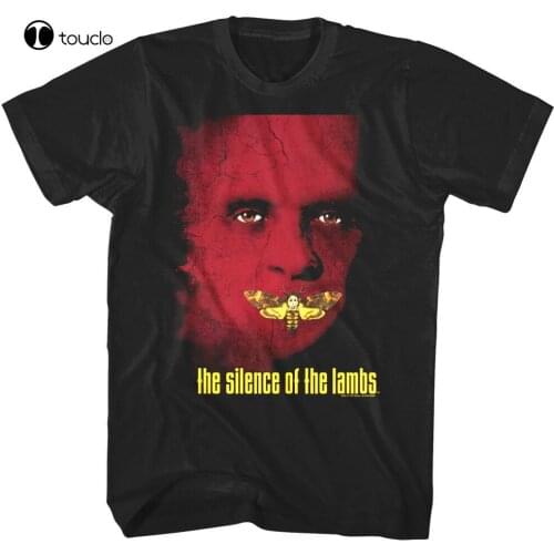 Silence Of The Lambs Movie Poster MenS T Shirt Moth Hannibal Lecter Horror Tee Shirt
