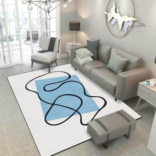 Soft Shaggy Absorbent Carpets Simple Morandi Striped Living Room Anti Slip Floor Mat Children Bedroom Bedside Bathroom Area Rugs