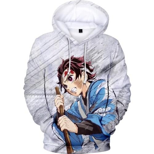 New Arrival Creative Hoodies Demon Slayer 3D Hoodie Men Women Harajuku Sweatshirt Streetwear Hoody Anime Pullover Clothes
