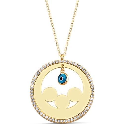 Name Post The Genres Change Stone Silver PLATE necklace DN173