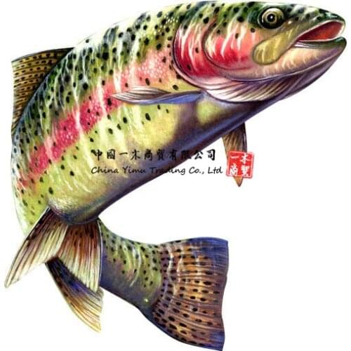 Rainbow Trout Decal Sticker Car Laptop Boat Rv Fishing Camper Van