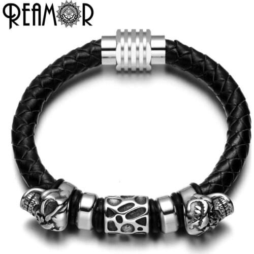 REAMOR Bracelets With Pendants