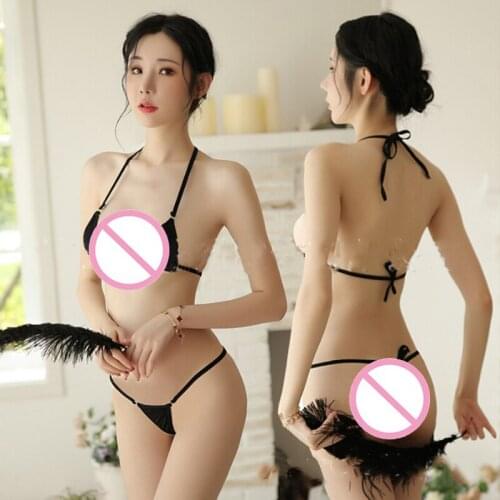 Sexy Lingerie Set Bra Thong Garter Lingerie Set Black White Underwear Bra Set Lenceria Bikini Set Swimwear Sleepwear