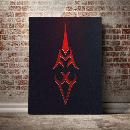 Shirou Emiya Logo emblem Poster Canvas Wall Art Decoration prints for living Kid Children room Home bedroom decor painting