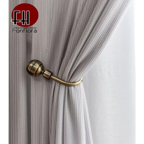 Modern Gray Window Tulle Curtains For Living Room Geometric Sheer Curtain Fishbone Hollow Voile Door Treatments Single Panel