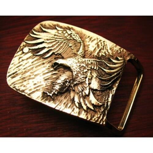 Handmade The Eagle spread its wings Pattern High-grade Belt Buckle | Mens Belt Head | Belt Accessories
