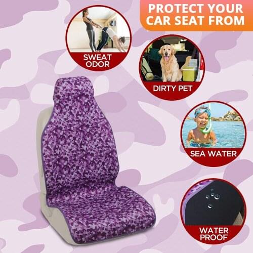 Waterproof Seat Cover Car Seat Cushion Universal for Sports Gym Beach Workouts all Seats Cars Trucks Vans & SUV Camouflage Style