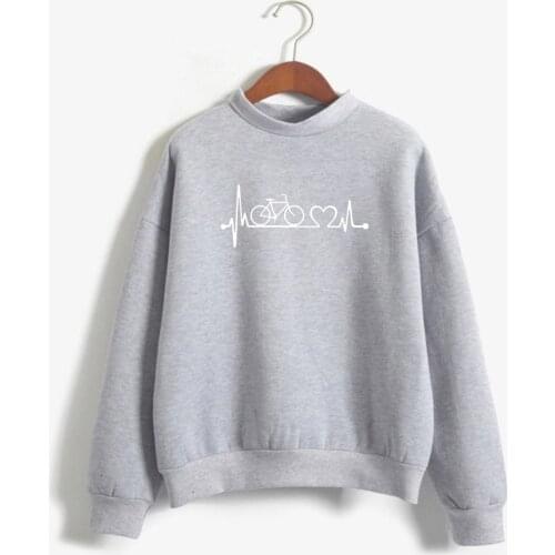 Brand Fashion Hoodie BCYCLE HEARTBEAT LIFELINE Sweatshirt Clothes Sweatshirt hoodies Women Autumn Winter Hip Hop Hooded Brand F