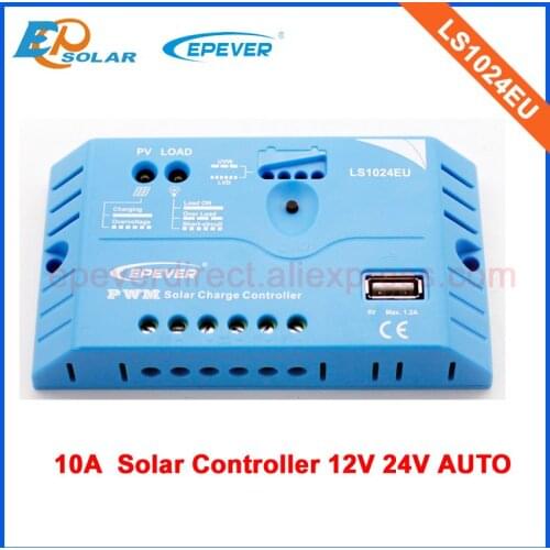 10A 10amps EPEVER 12V 24V auto charger work solar small controller LS1024EU support sealed Gel and flooded options