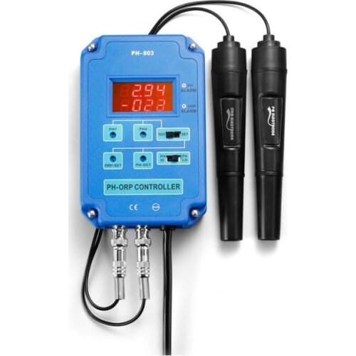 Digital pH ORP Redox 2 in 1 Controller Monitor w/ Output Power Relay Control Electrode Probe BNC for Aquarium Hydroponics Plants