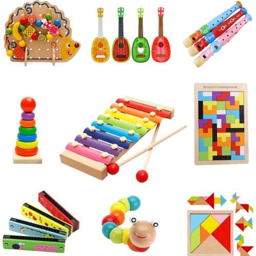 Baby Educational Toys Wooden Toys Montessori Early Learning Baby Birthday Christmas New Year Gift Toys for Children