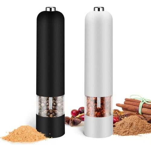 Elettrico sale spezie contenitori a base di erbe con luci a LED facile da pulire cucina domestica cottura strumenti per barbecue