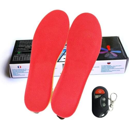 New 2300mAh USB Men Women Electric Heating Insoles Thermal Insoles Foot Warmer w/ Remote Control EUR 35-46