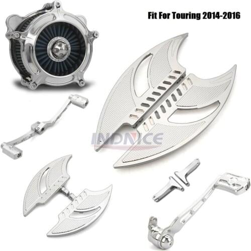 Chrome Blade Floorboards Footboards Shifter Brake Arm levers Air Cleaner filters For harley 2014-2016 Road king Special FLHRXS 1