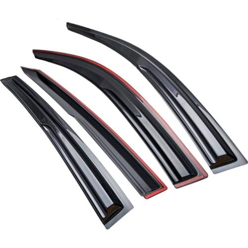Smoke Acrylic Window Visors Sun Rain Guards Deflectors for Honda Civic 2017-2020