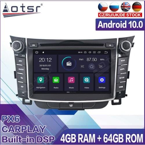 Android Radio Tape Recorder Car Multimedia Player Stereo For Hyundai I30 Elantra GT 2012 2013 2014 2015 2016 Head Unit GPS Navi
