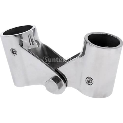 Marine 316 Stainless Steel Boat Rail Fittings Folding Swivel Tube Pipe Connector 20mm/22mm/26mm